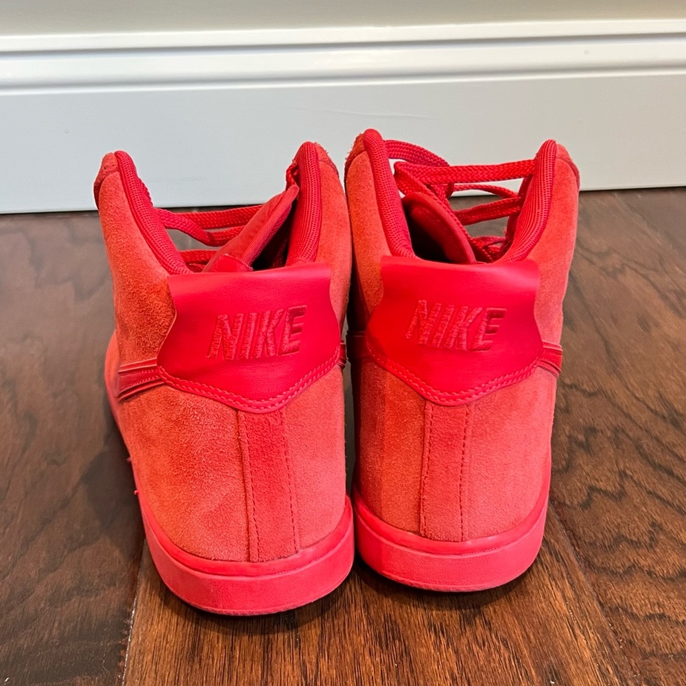 Red sneakers